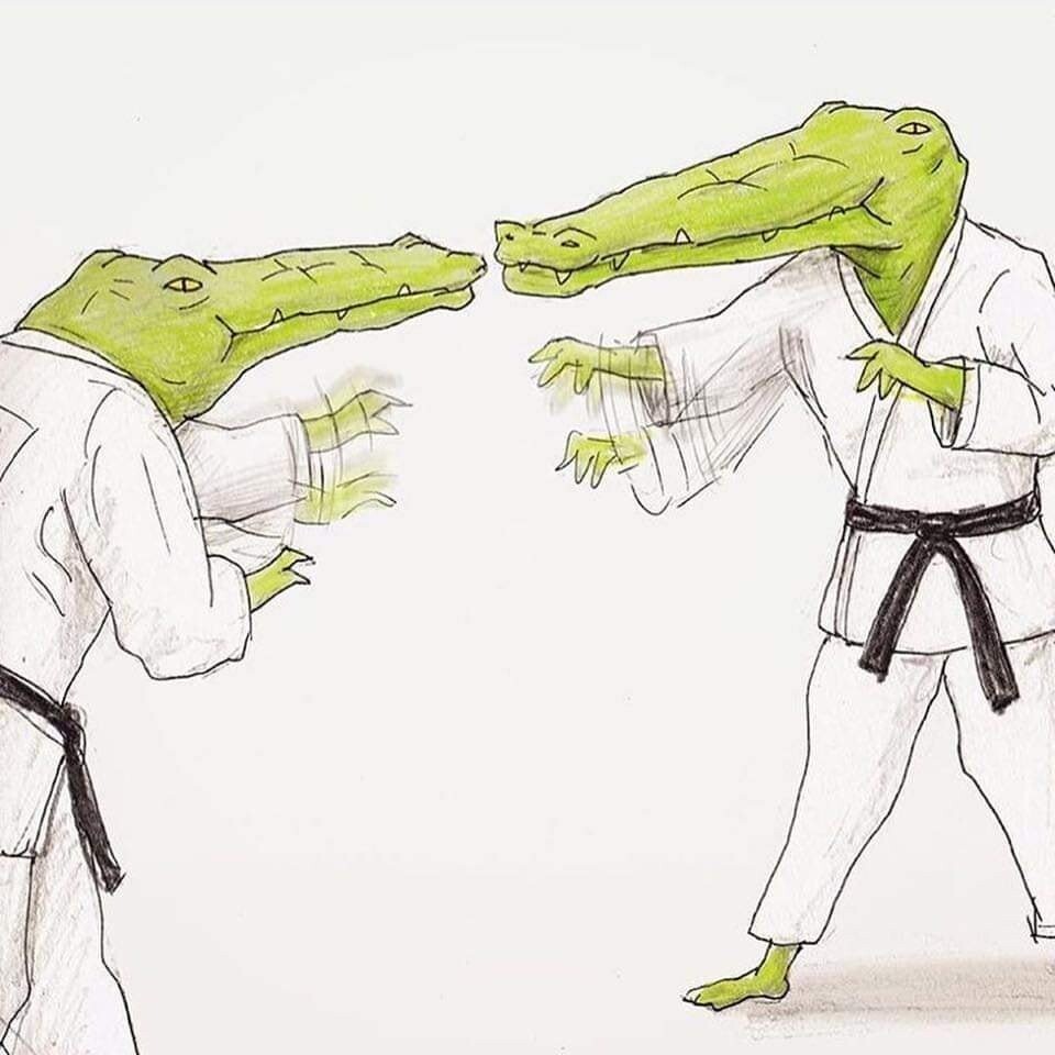 Какой была бы жизнь крокодилов в человеческом мире (23 фото)